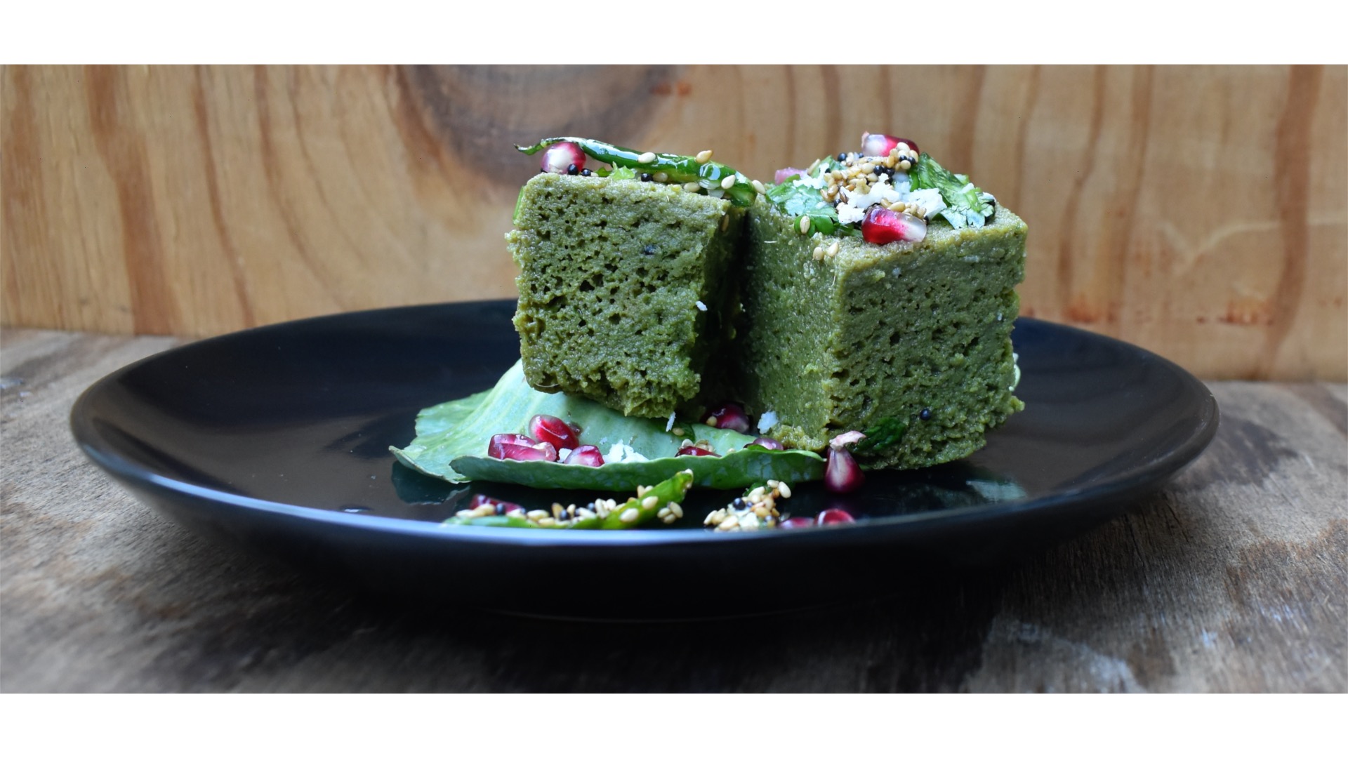 Moong Palak Dhokla, Lentil Spinach Steamed Cake