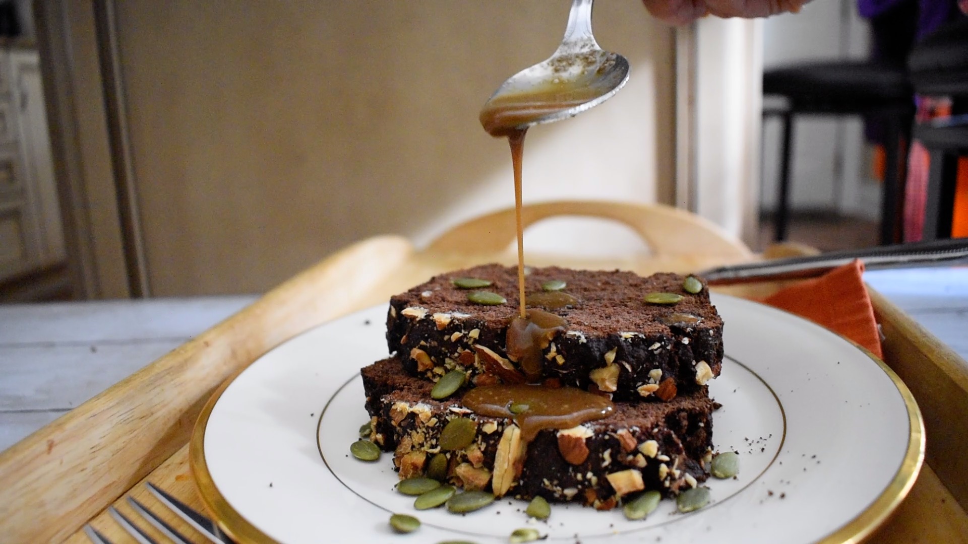 Gluten-free Coffee Chocolate Loaf, Easy Vegan Recipe