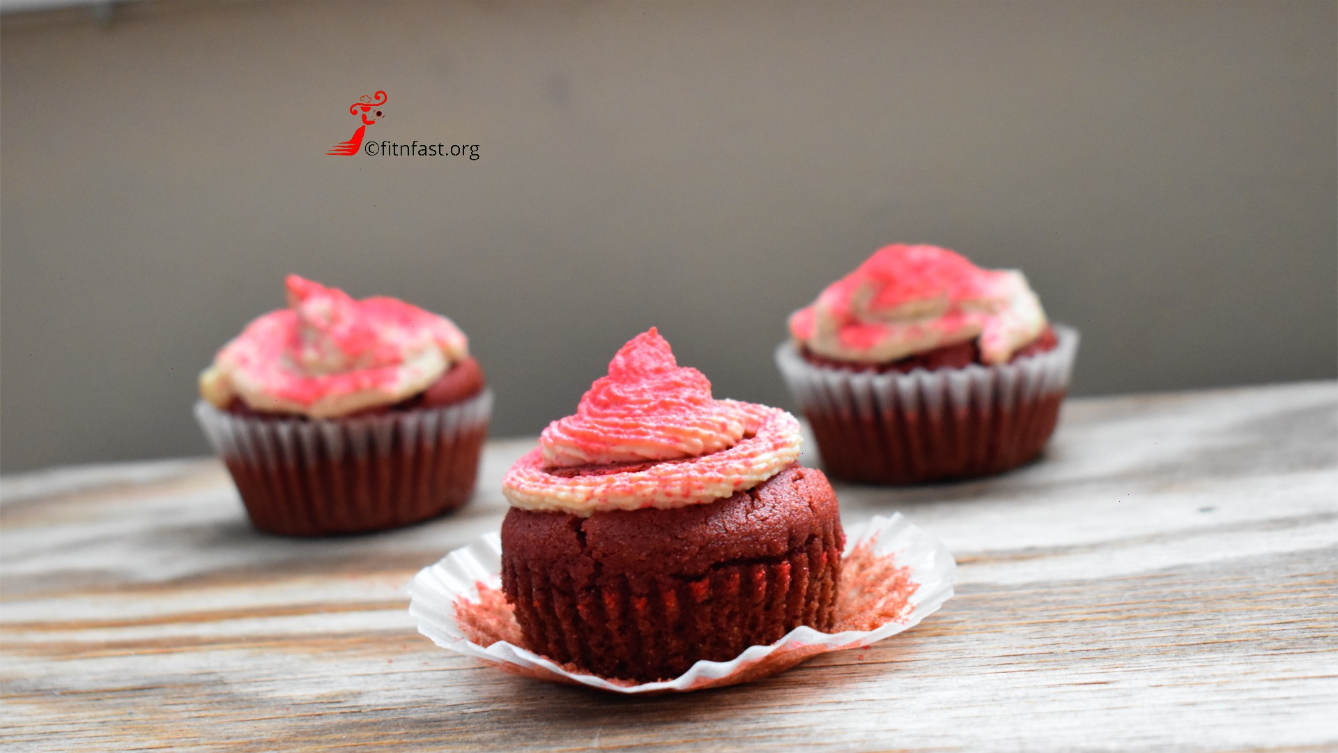 Vegan Red Velvet Cupcake with a Surprisingly Healthy Frosting