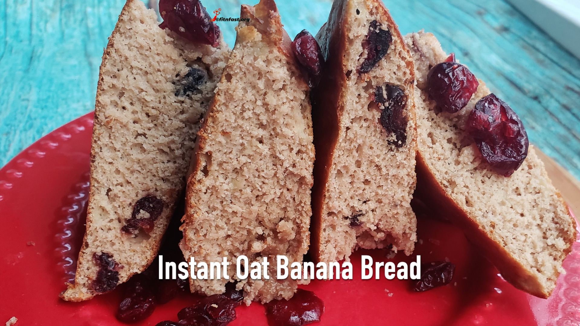 Instant Oat Banana Bread, Airfryer Recipe